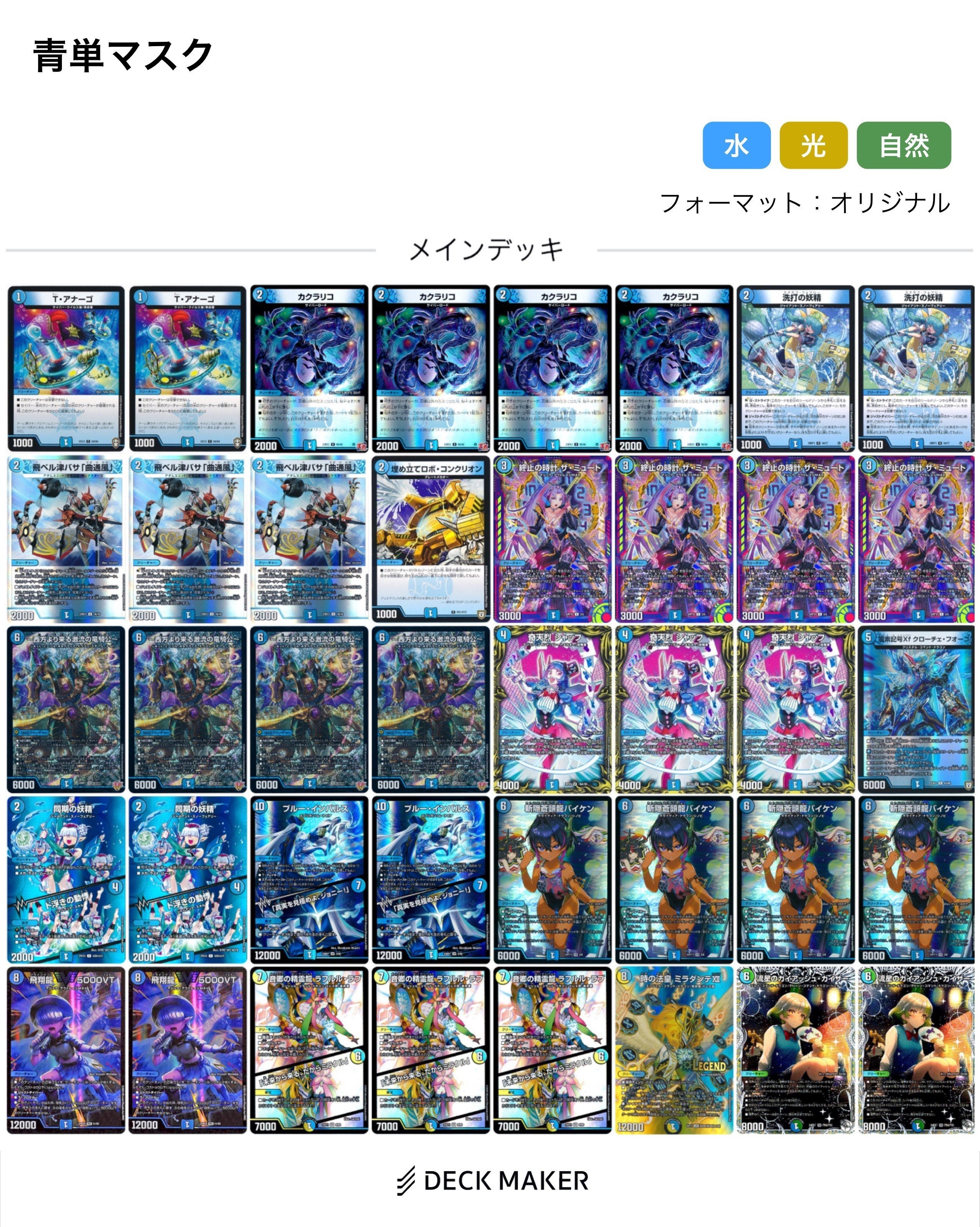 青単ビスマルクデッキ GP準優勝デッキ