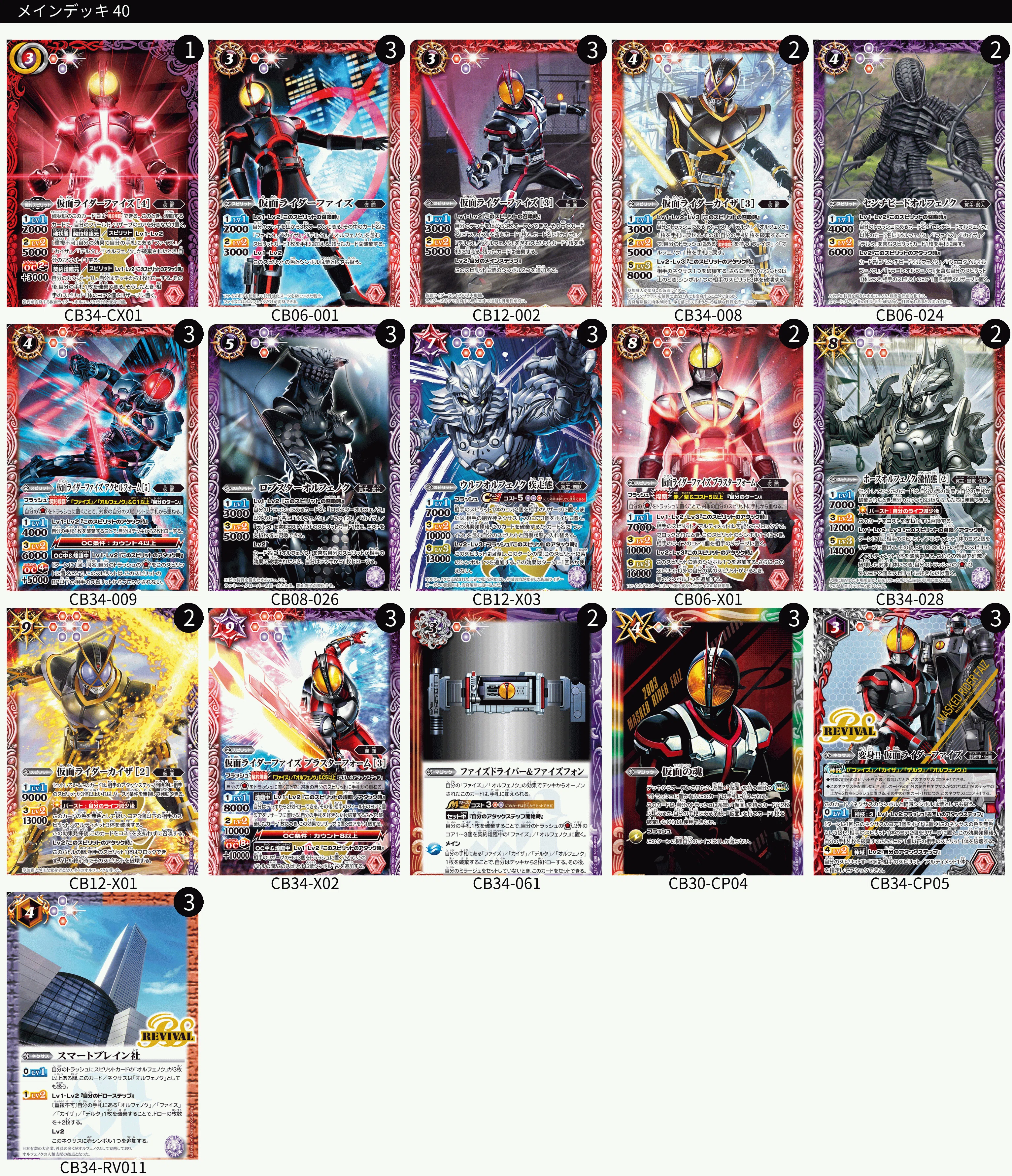 仮面ライダー555デッキ（バトスピ版）｜コン