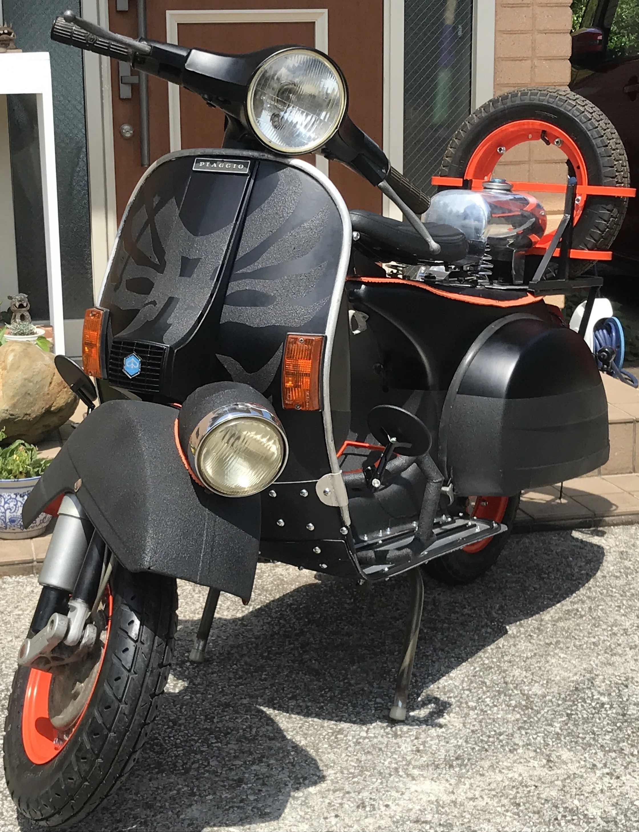 ベスパ px200 取り外し フロントフォーク ベスパP200E 取り外し フロントフォークセット 中古品 P200E ベスパ