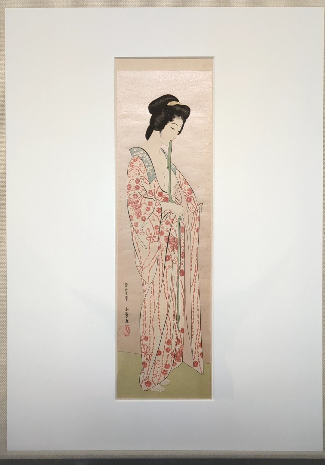 川瀬巴水 木版画 HKS-14 雨の大宮 初版 1930年 昭和5年 (新版画