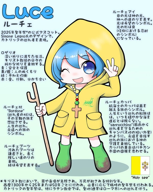 🇻🇦バチカンのマスコット・ルーチェについて｜平和を祈るひつじくん