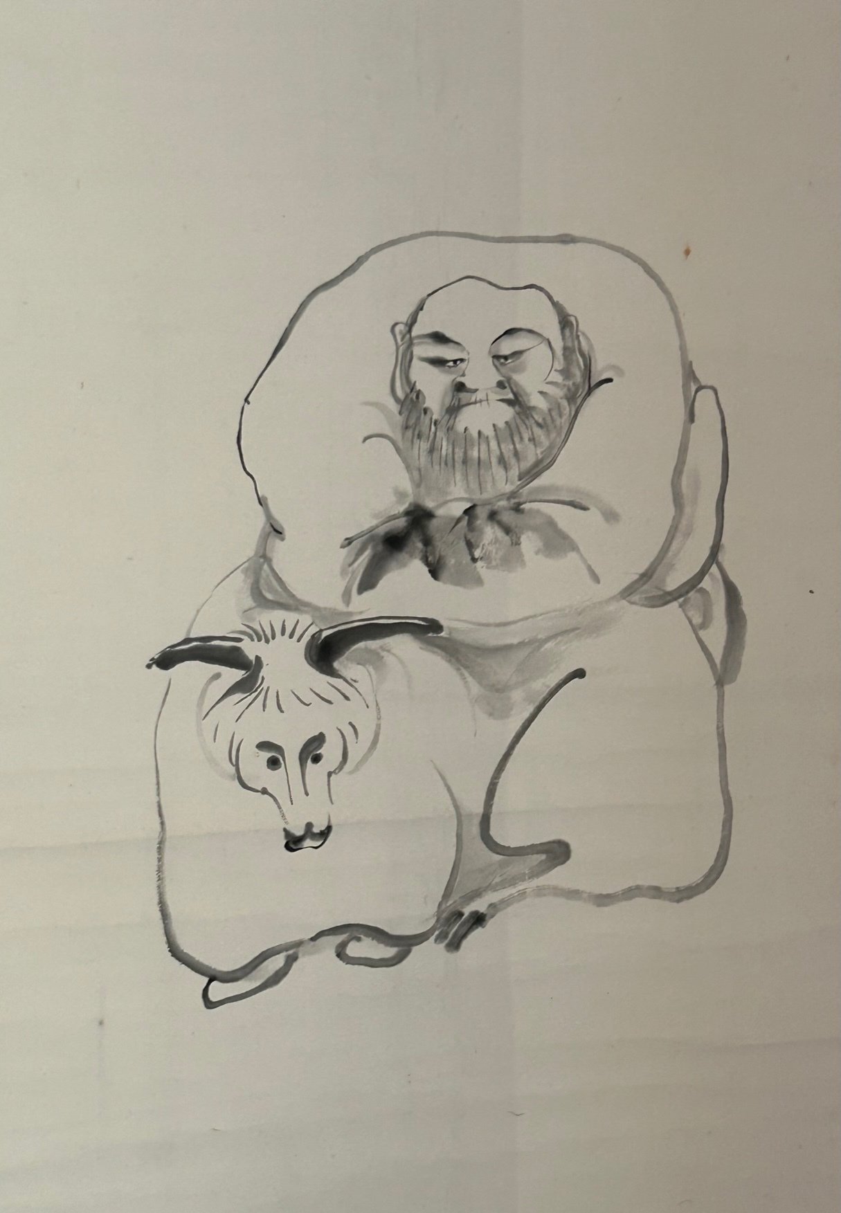 賑わうなか、達磨さんの御軸が存在感を顕す [西来院―達磨大師Ⅴ