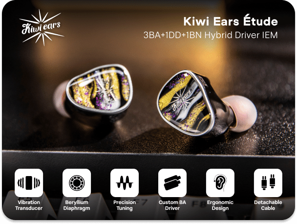 □Kiwi Ears Étude 紹介｜イヤホンジャックと豆🐒@ポタオデ