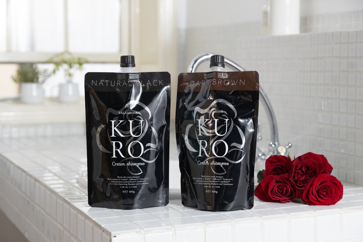 B.VALANCE バランローズ KUROクリームシャンプー 白髪染め2セット 2個セット】バランローズ KUROクリームシャンプー 400g×2 白髪染め  シャンプー トリートメント VALANROSE クロ カラーシャンプー カラートリートメント 白髪ケア 女性 男性 ノンジアミン ブラウン ... B  ... B.VALANCE バランローズ KUROクリームシャンプー 400g 白髪染め