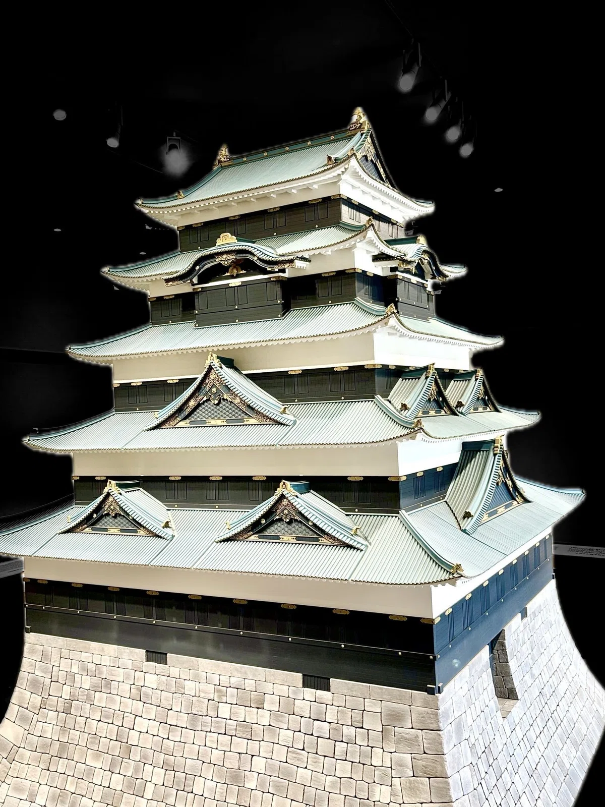 寛永度の天守復元模型