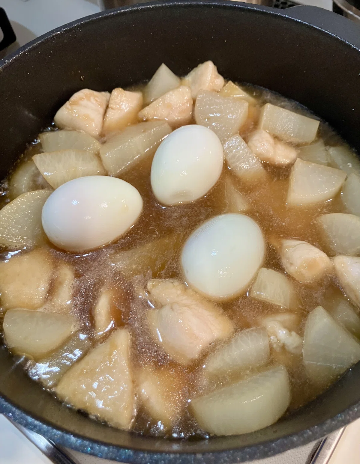 [Main Dish Recipe] Simmered Chicken Breast and Daikon Radish｜lino