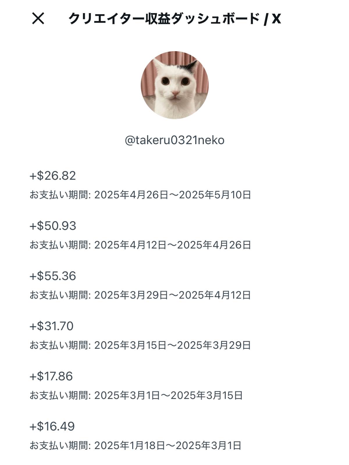 X収益公開！フォロワー6万人（2025年1月〜5月）【まつもとたけるの仕事