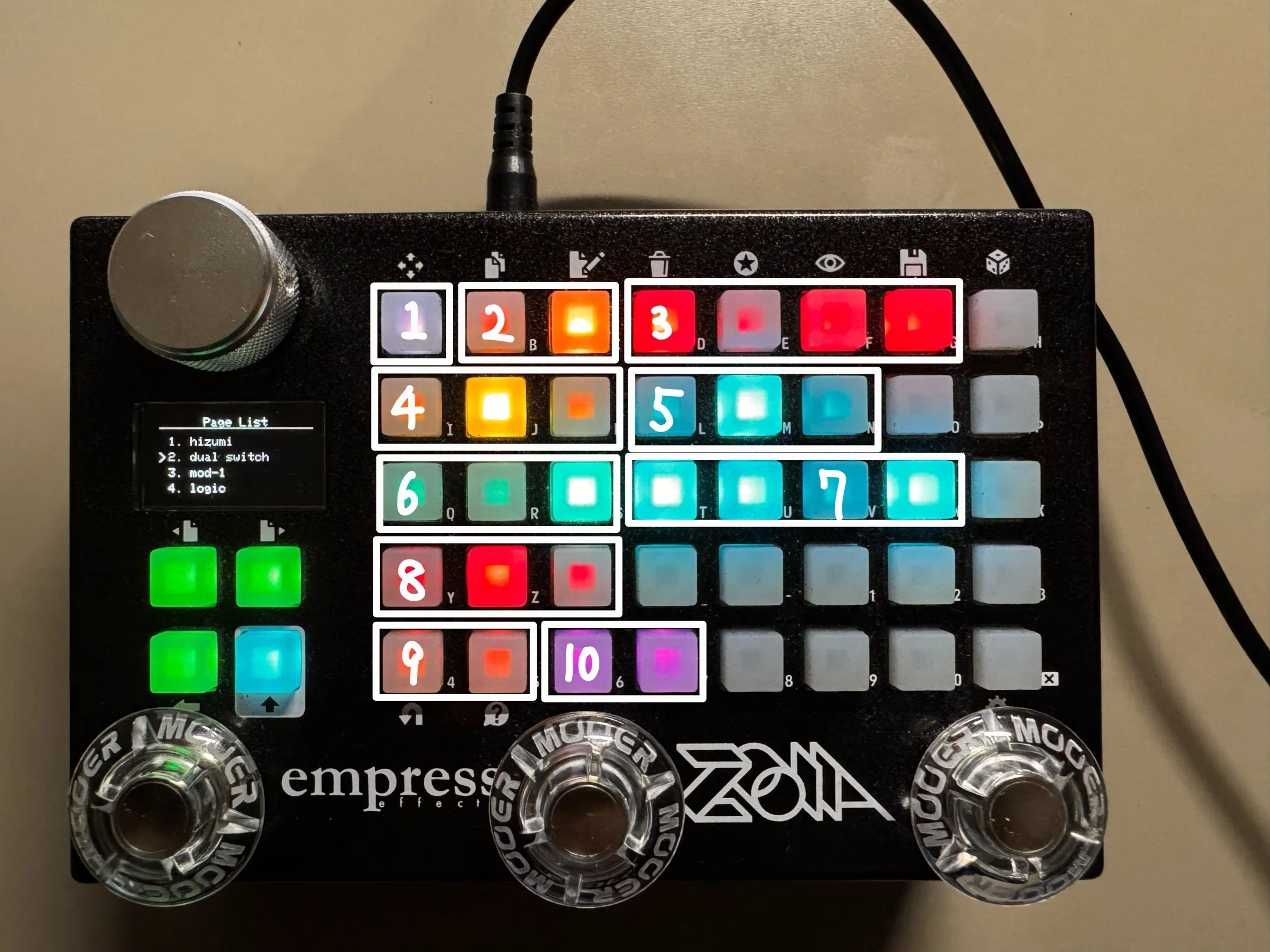 empress ZOIAで短押し•長押しのスイッチを作る｜いぬねこ