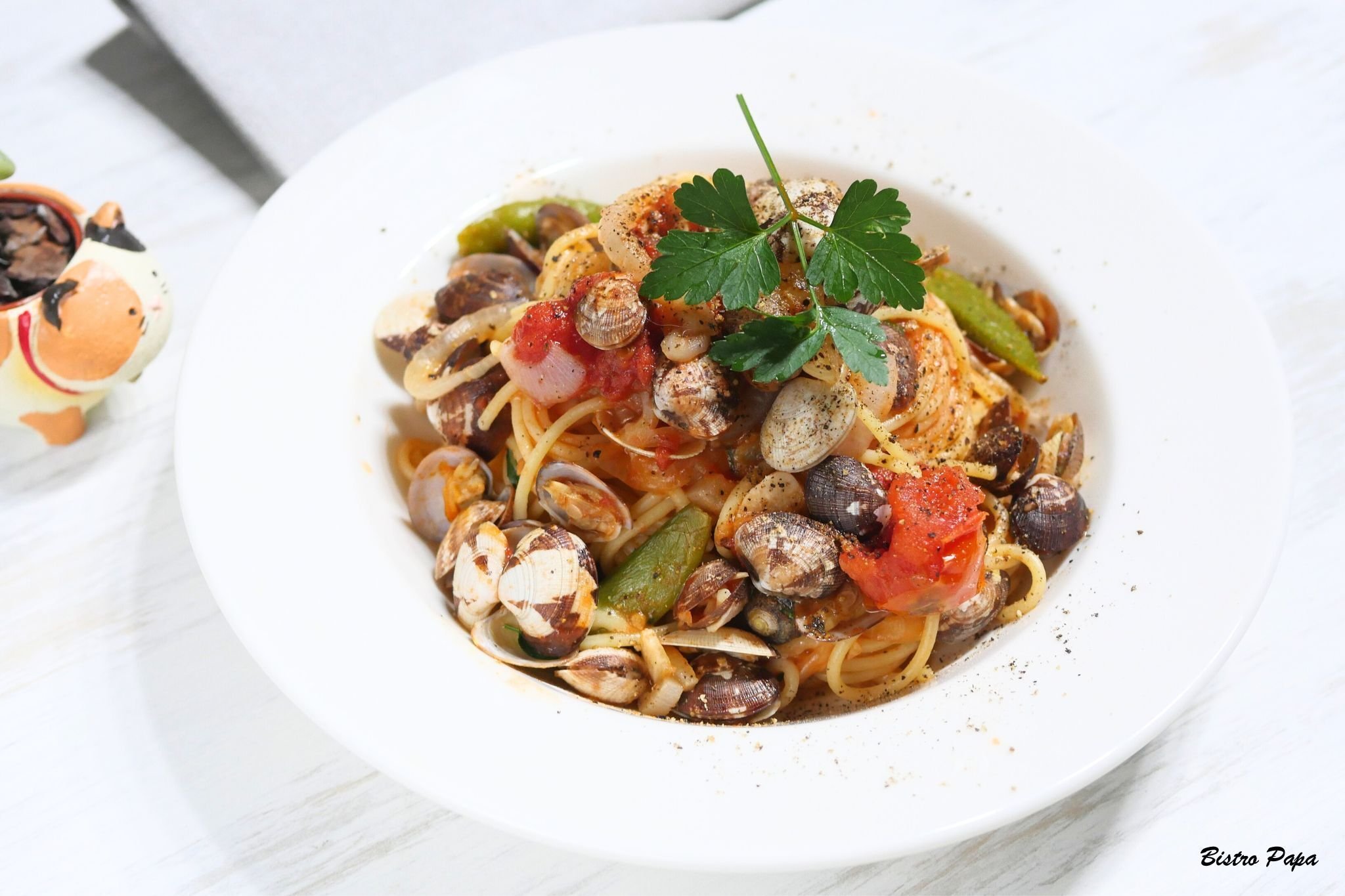 アサリうま味成分がすごいの知ってる？トマトソースパスタ「ボンゴレ