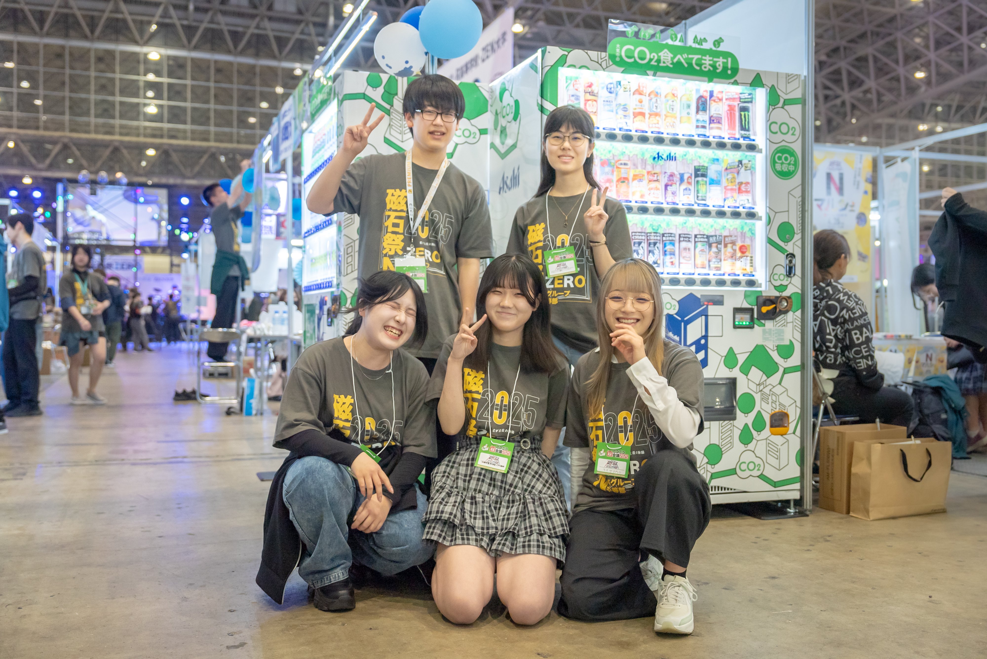 N高グループ文化祭出展の裏側に密着！「CO2を食べる自販機」で未来の