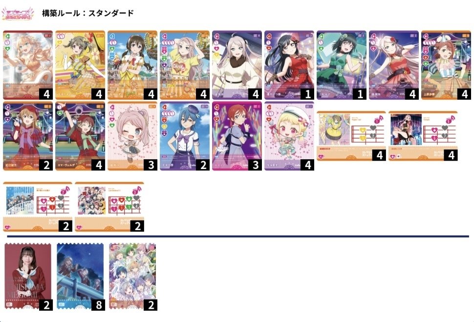 ラブカファンミーティングDay1ベスト8 エマ嵐珠 デッキ構築紹介