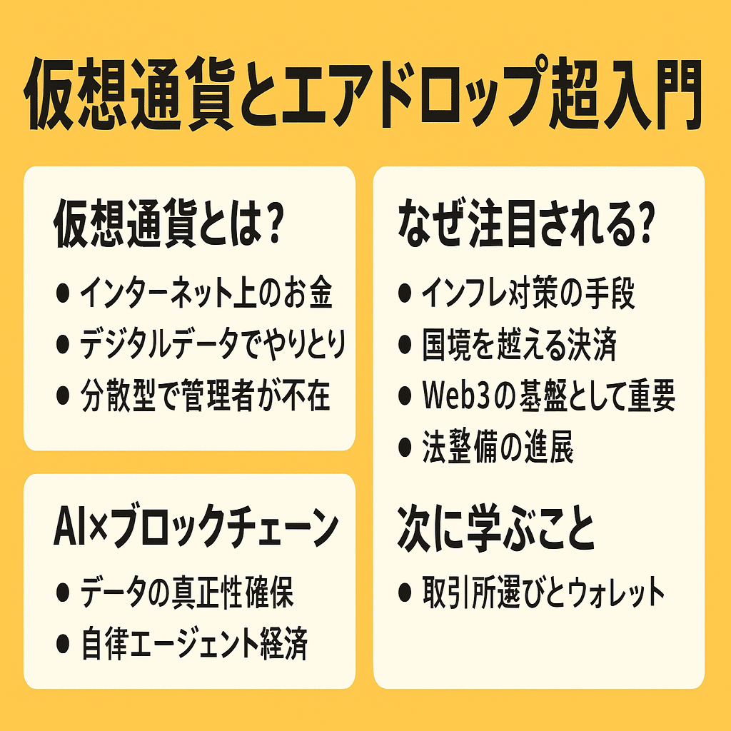 ラボちゃんと学ぶ『仮想通貨とエアドロップ』超入門🔰｜仮想通貨エアドロップラボ