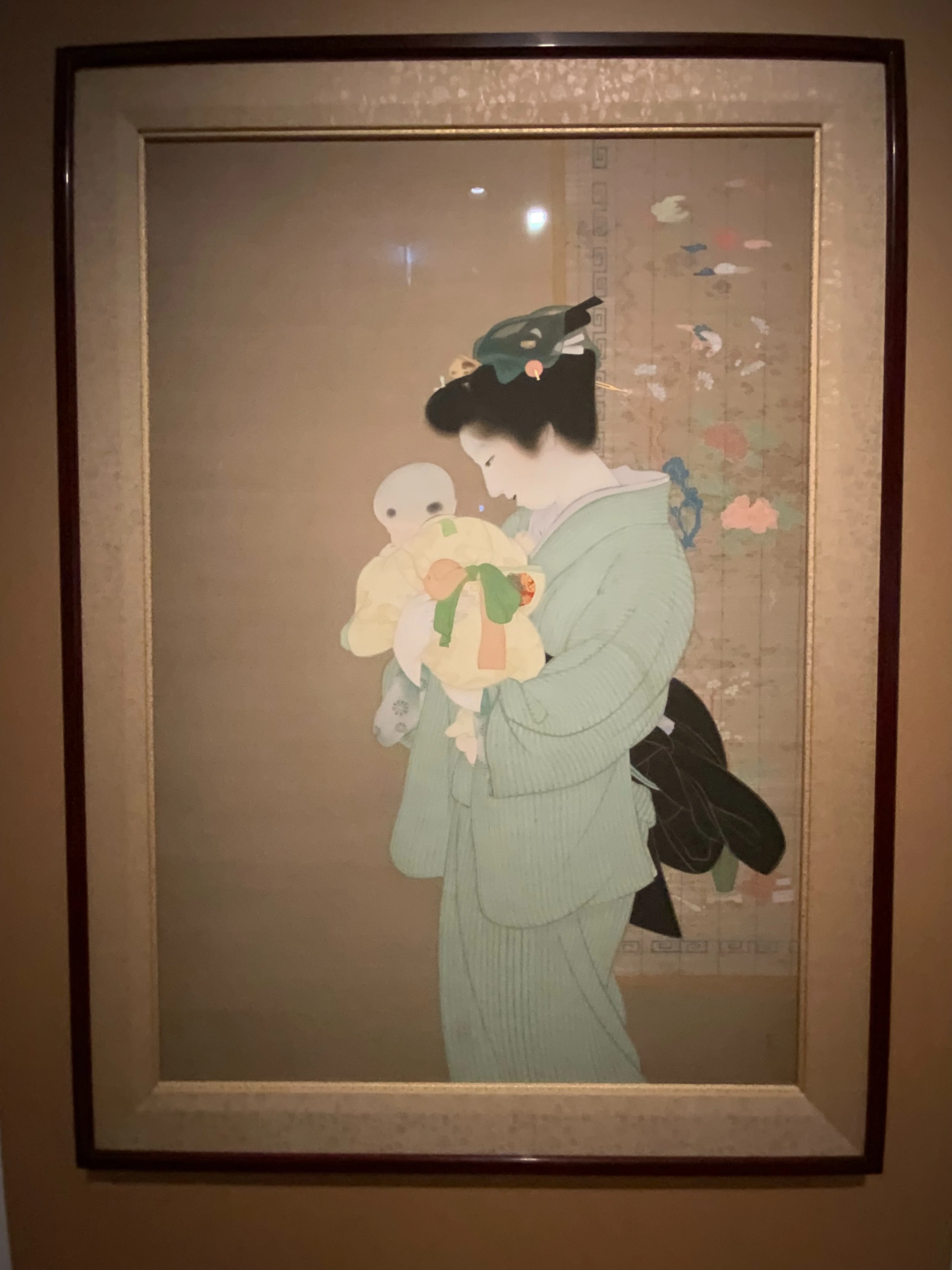 洋画家木村静子20世紀末作 油彩画「花籠を頭に載せた女性」 花嫁にならず、母を描いた──上村松園の静かな闘い…男不在・子と女