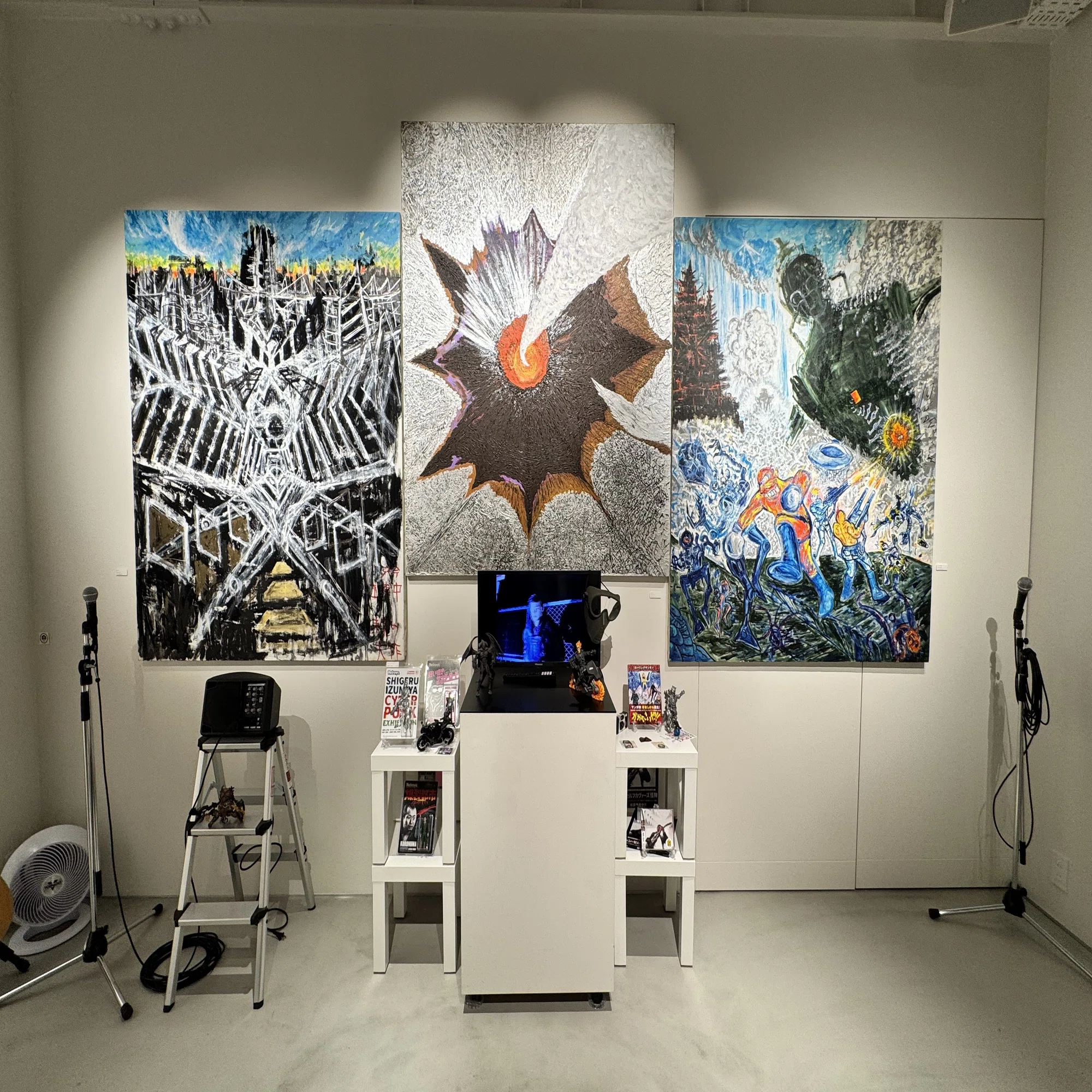 絵と歌と生き様がダイレクトにくるよ。泉谷しげる 個展 “サイバー 