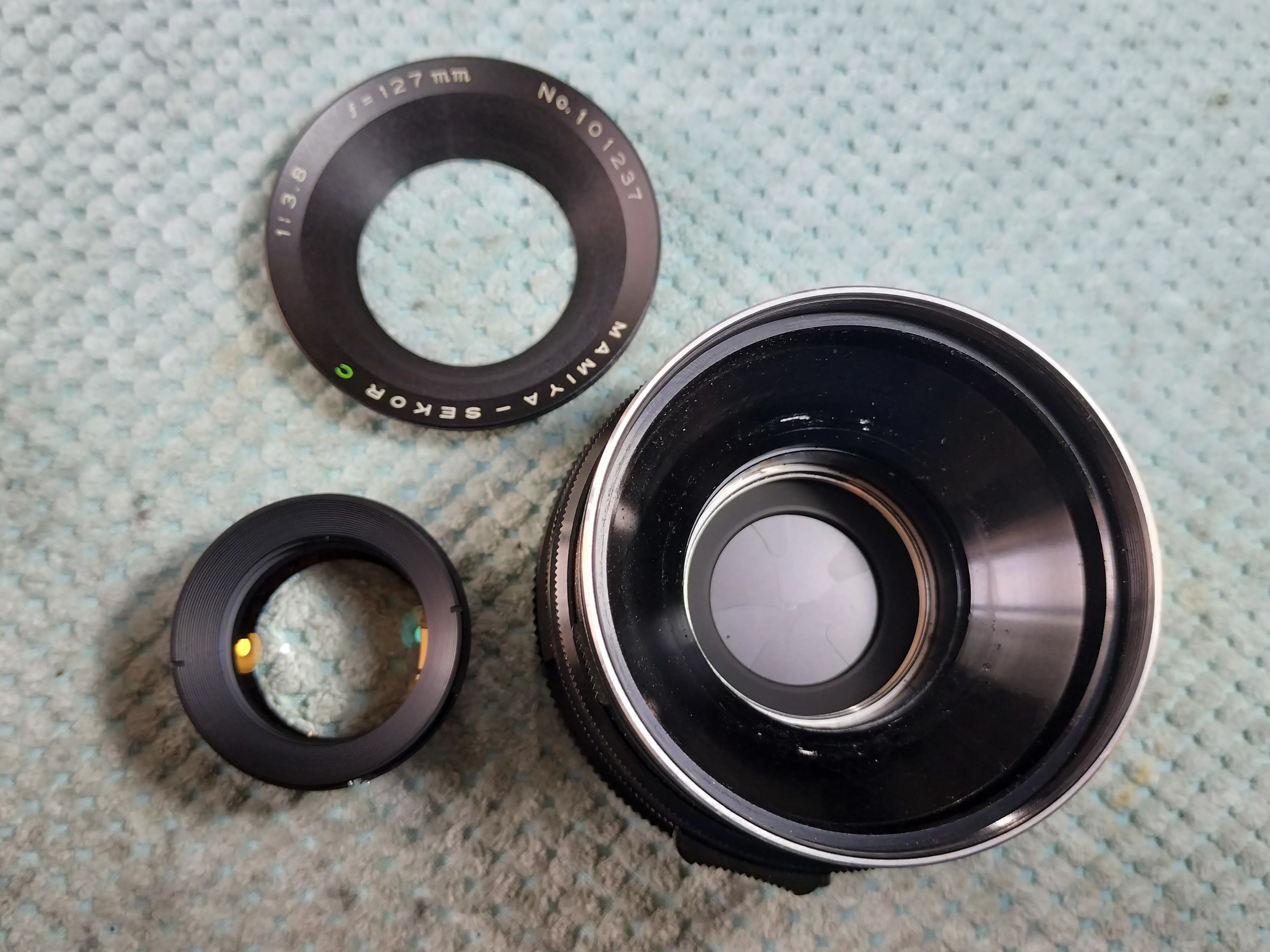 Mamiya Sekor C 127mm F/3.8の分解｜フィルムカメラ修理のアクアカメラ