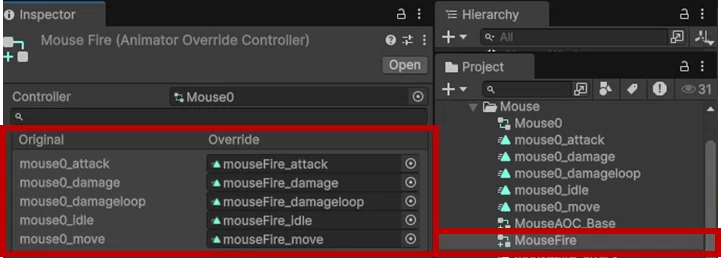 UnityのAnimator Override Controllerで「量産型アニメーション」｜k3
