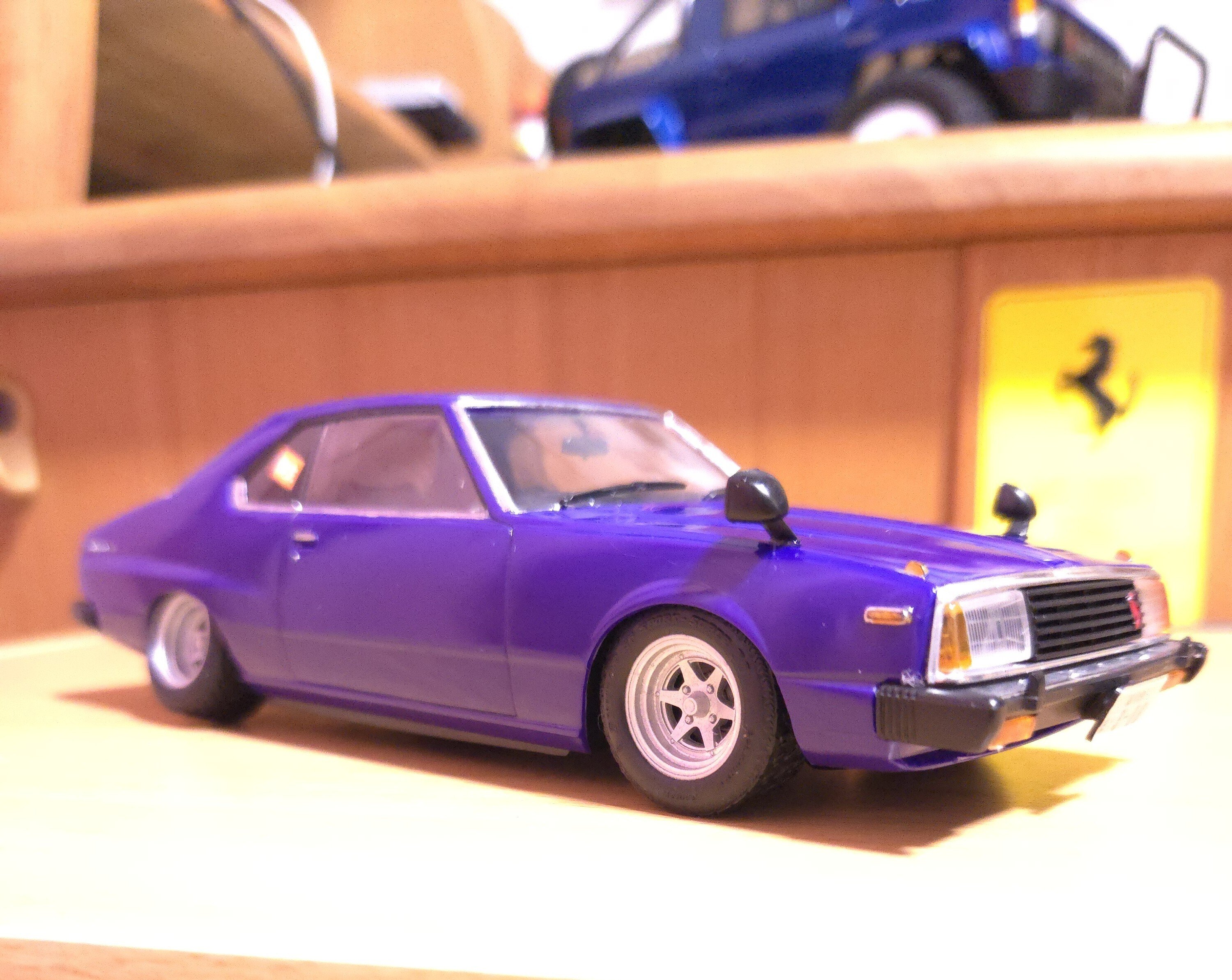 ブラックスカイライン2000GT JAPAN TURBO 八の字シャコタンマルイ 未組立 マルイ 1/24 ハの字シャコタンで走る 日産スカイライン