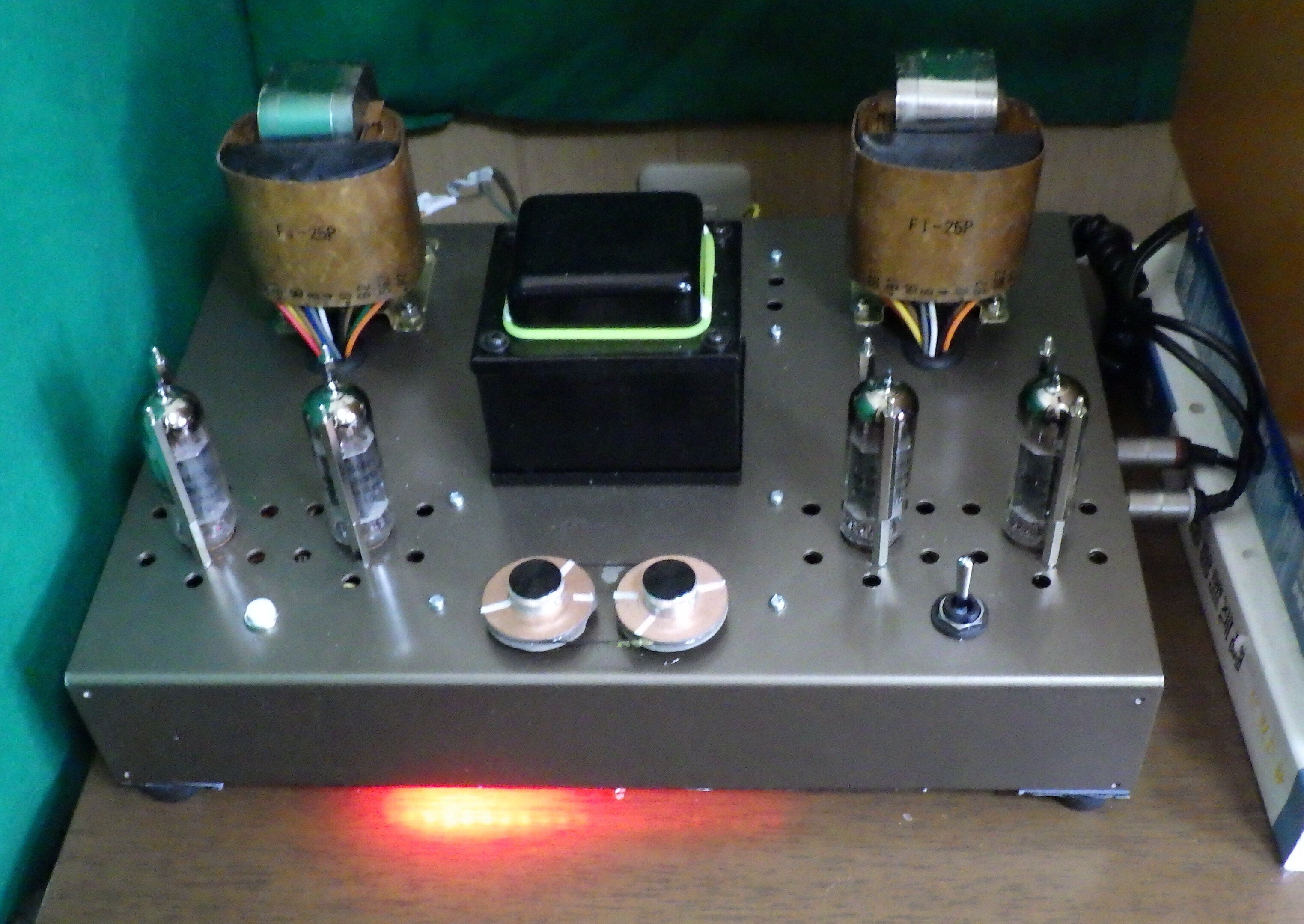 自作（他作）真空管PPパワーアンプ Build your own rack-mount 1U thin vacuum tube power