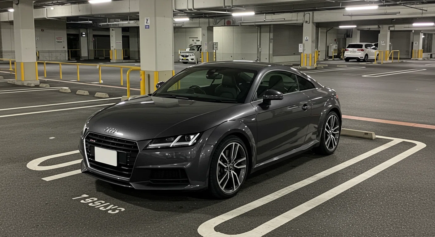 アウディTTの駐車シーン