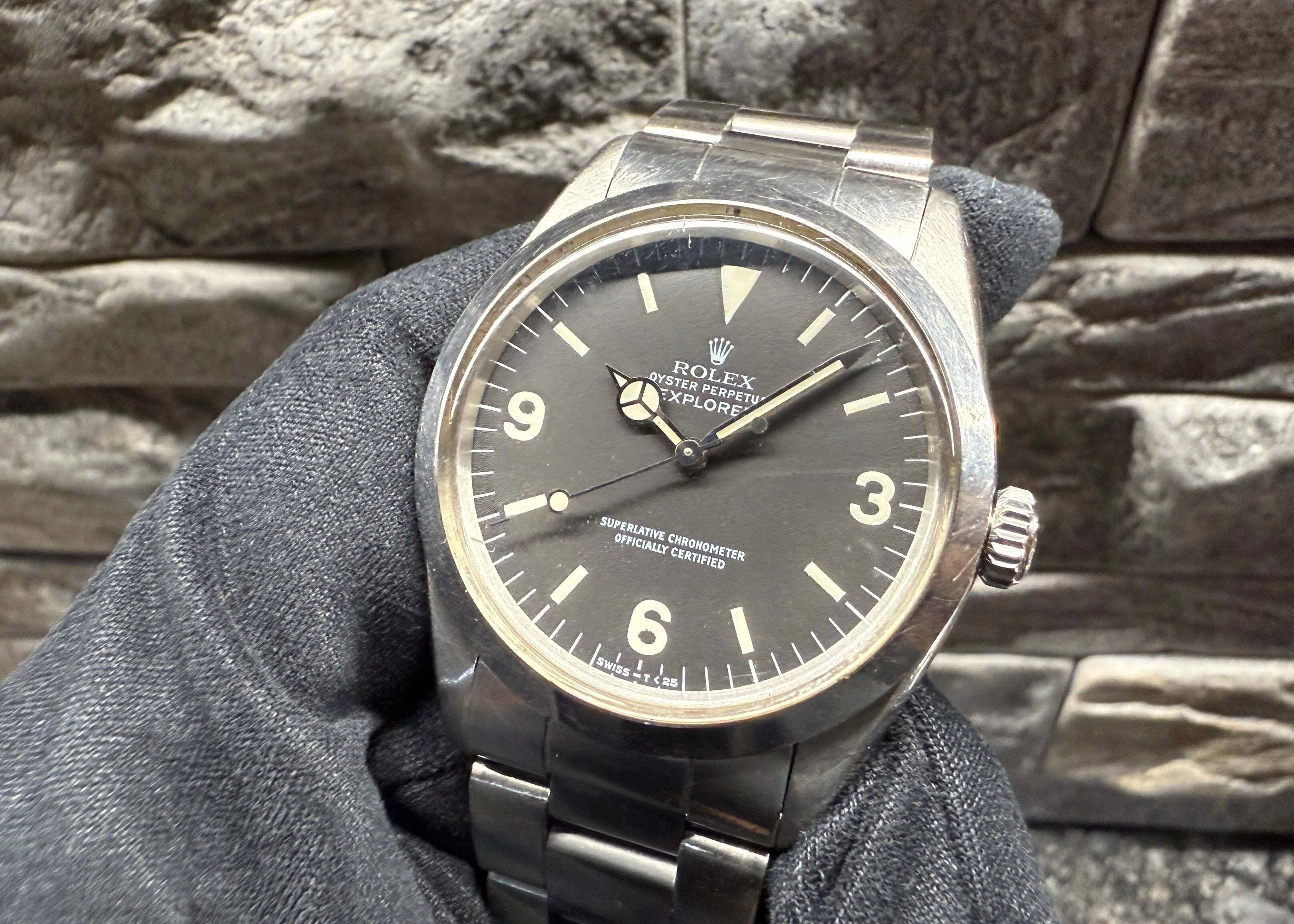 希少！ロレックス PVD エクスプローラー 付属品完備 希少 保証書付属 先端ドット ロレックス エクスプローラー 1016 R5番