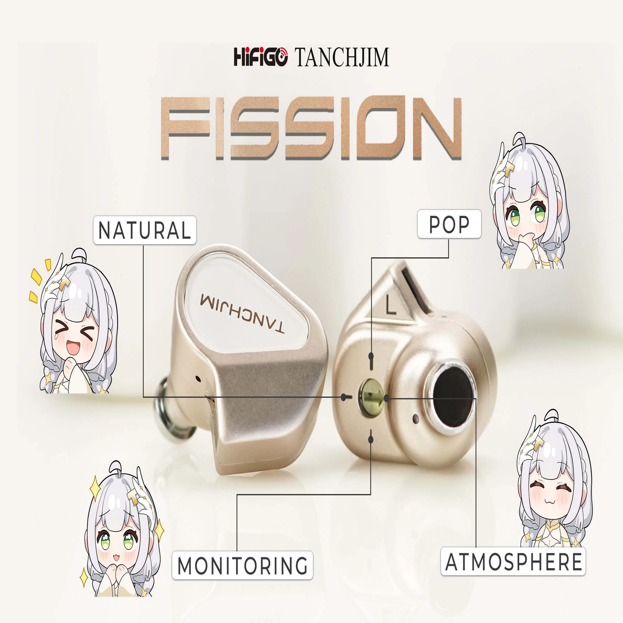 Tanchjim Fission 有線イヤホン おまけ付き TANCHJIM FISSION 有線 