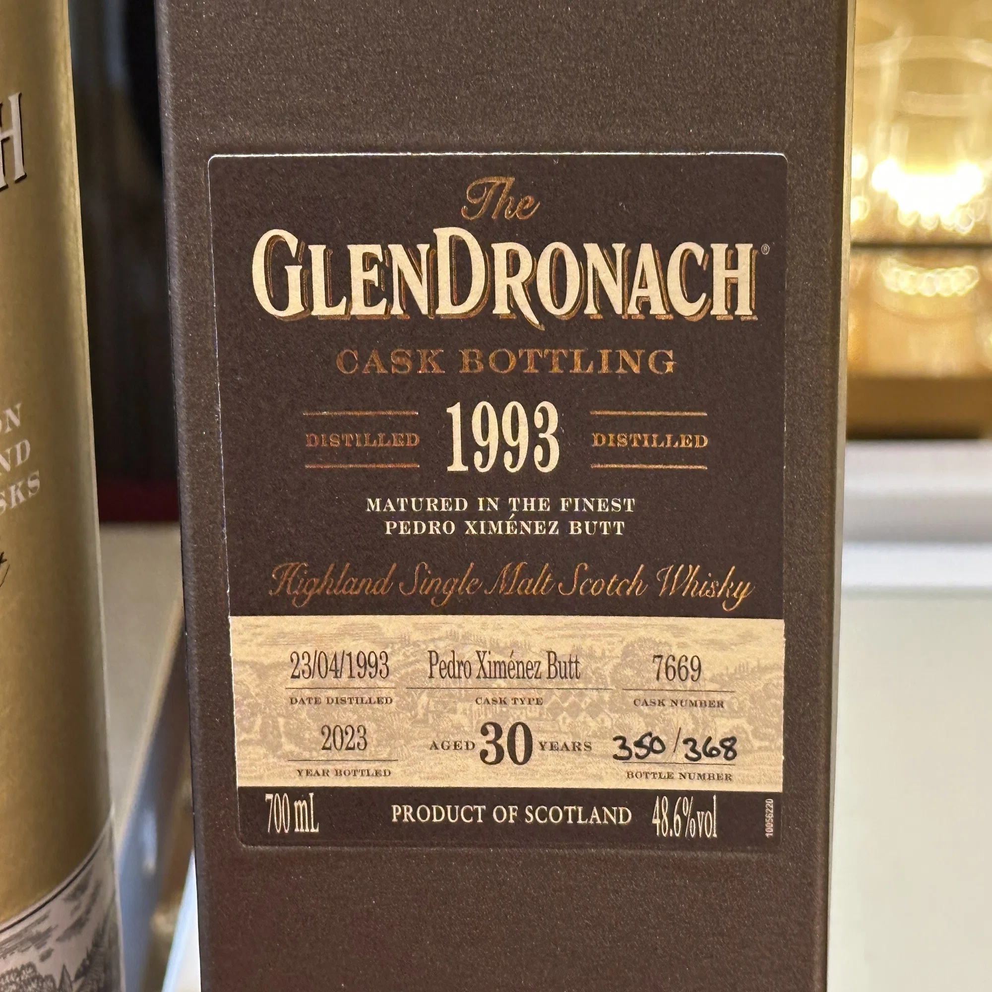 グレンドロナック 22年 1993 シングルカスク オロロソ・シェリーグレン 