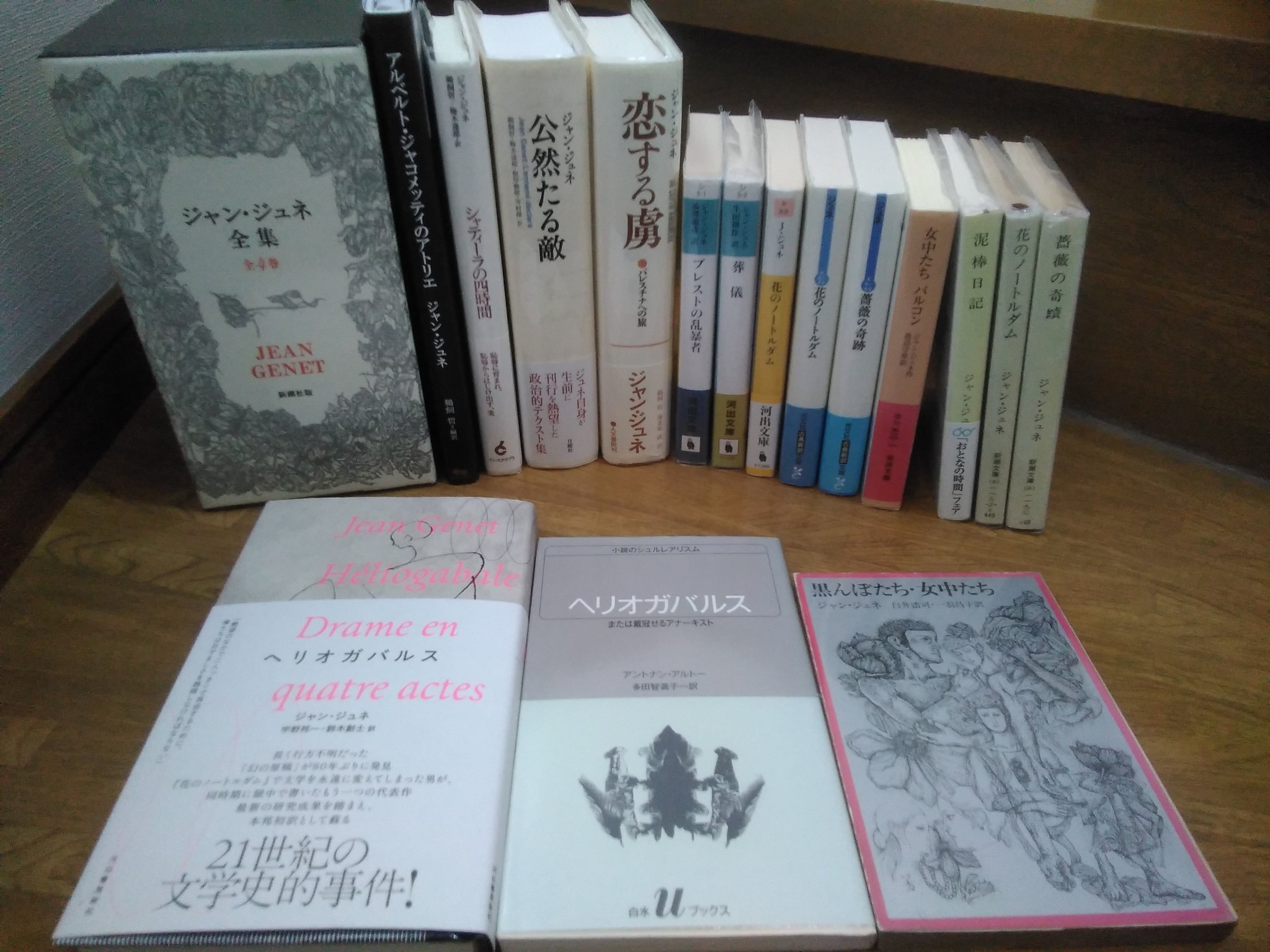 ジャン・ジュネ全集 1巻2巻 葬儀 泥棒日記 ブレストの乱暴者 花のノートルダム ジャン・ジュネ全集 第2巻 ブレストの乱暴者・花のノートルダム