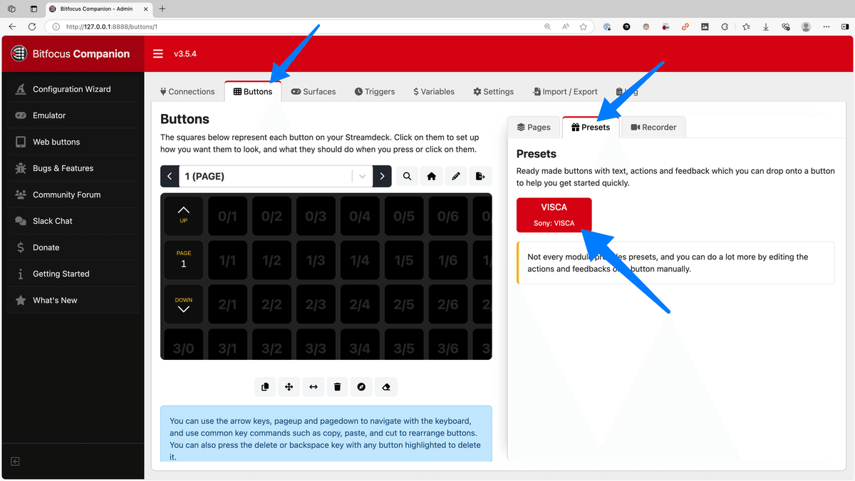 PTZカメラをStream Deckから操作する 〜VISCA over IPを使い