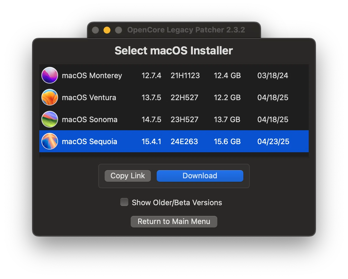 MacBook Pro (15インチ, Mid 2015）にmacOS 13 Venturaをインストール 