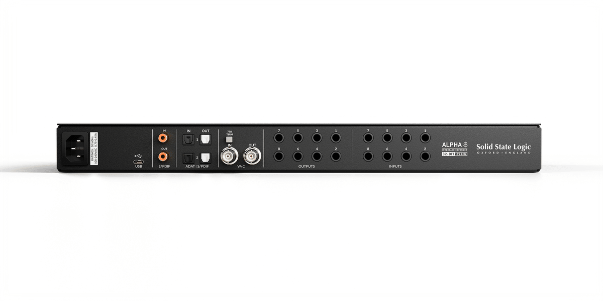 ADAT 8入力8出力 AD8000 AD DA オーディオインターフェース Solid State Logic Alpha 8 8 in／8 out AD/DAコンバーター