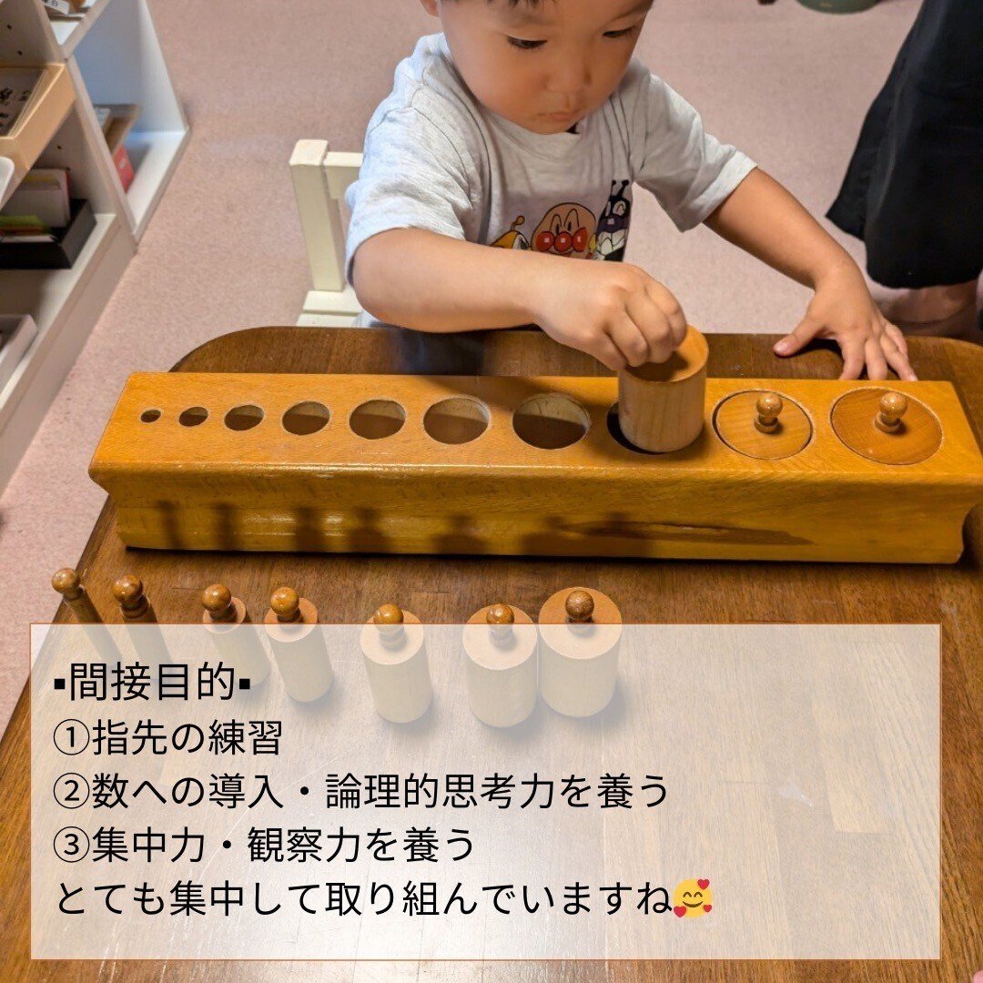はめこみ円柱　円柱さし　モンテッソーリ Amazon.co.jp: モンテッソーリ教育 円柱さし 4本セット カラフル 木製