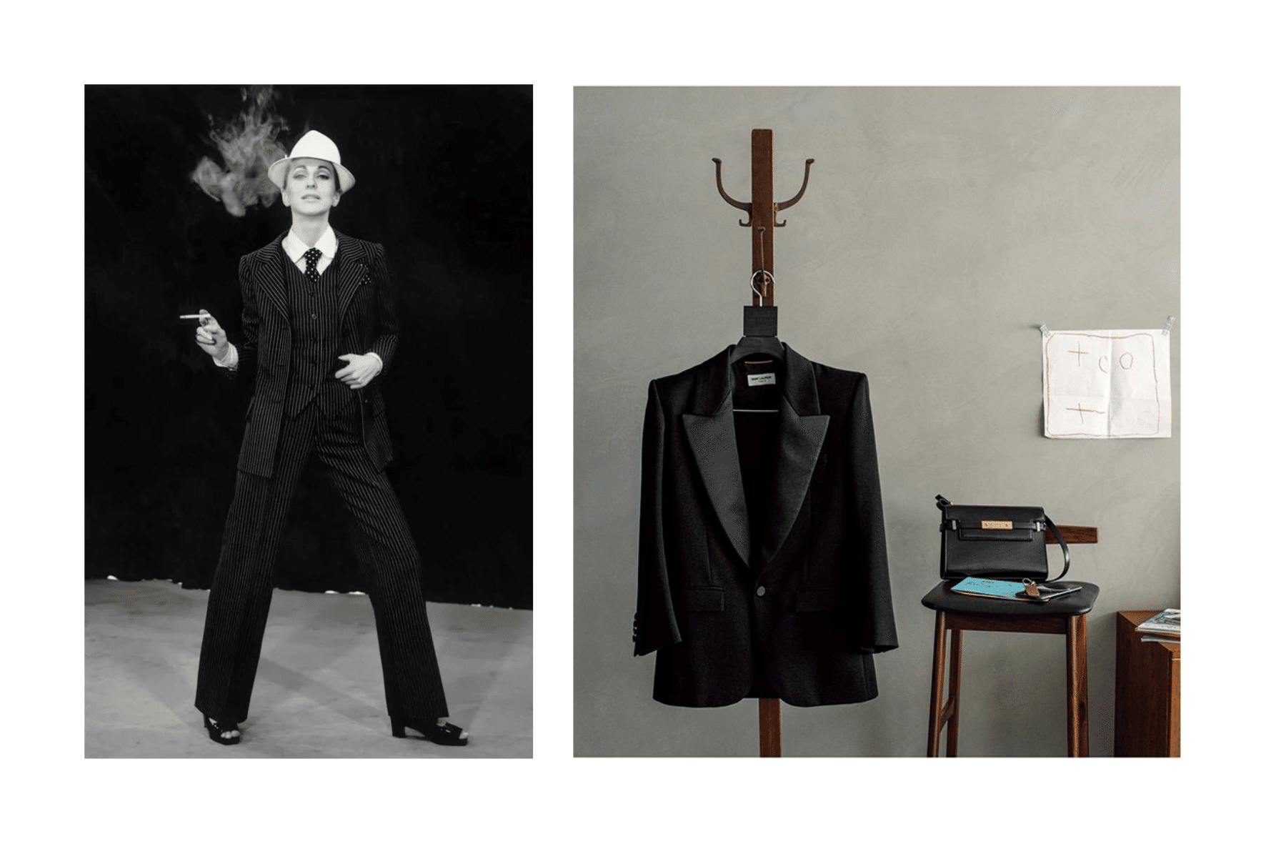 サンローラン13AW エディ期 スモーキングジャケット 46 コレクション品 SAINT LAURENT サンローラン エディ期 スモーキングジャケット