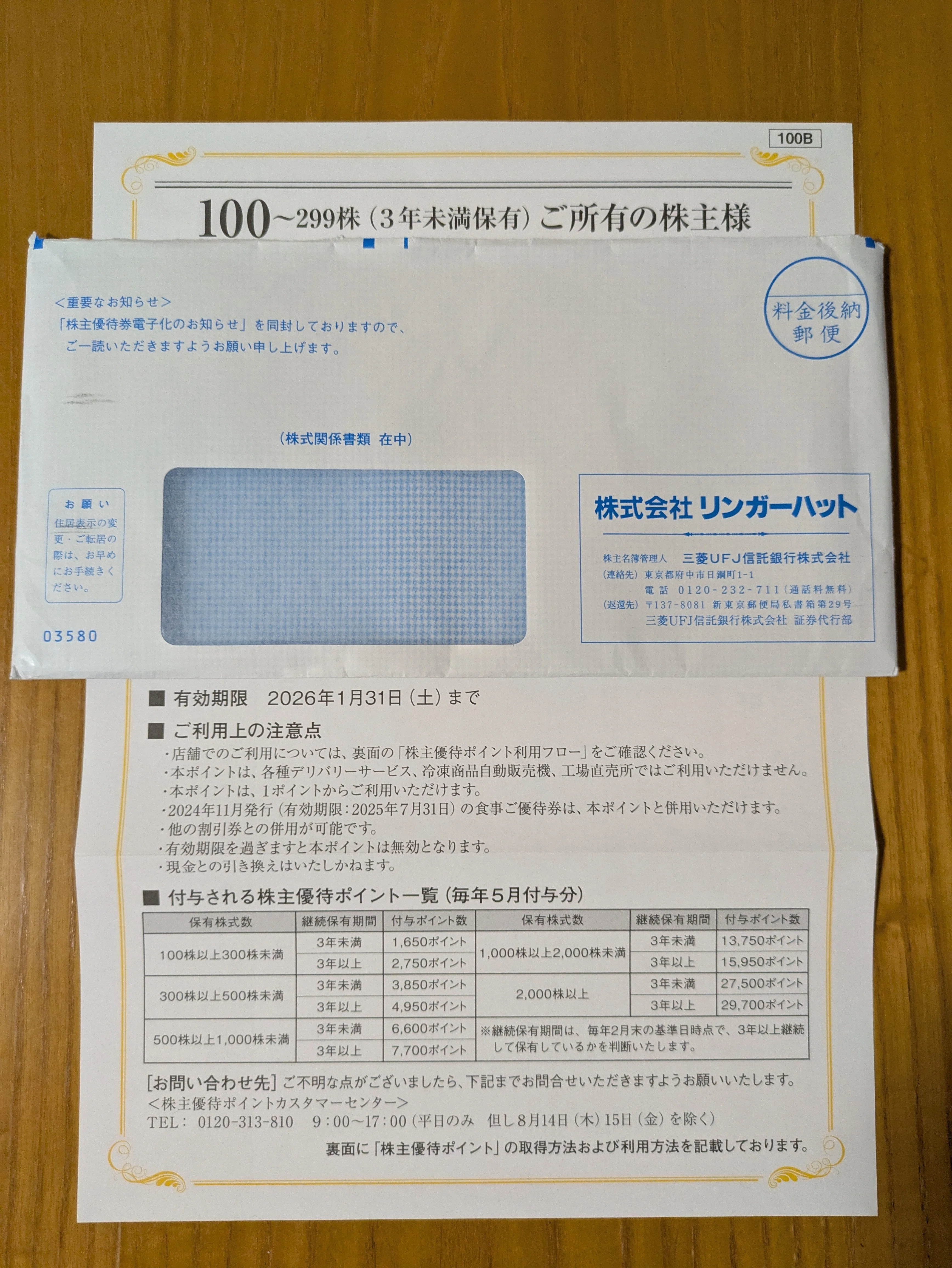 リンガーハット 株主優待 29700ポイント 期限26/2/1 リンガーハット 株主優待 29700ポイント 期限26/2/1