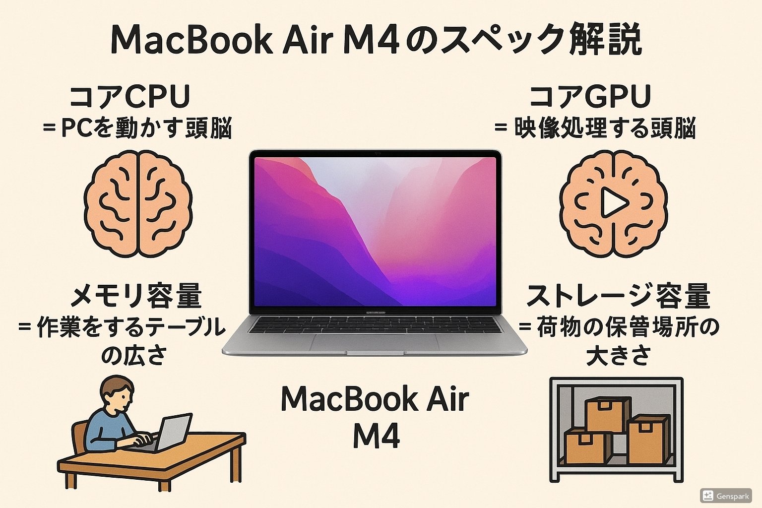 MacBook Air M4 13インチのレビューブログ｜Appleとカメラが