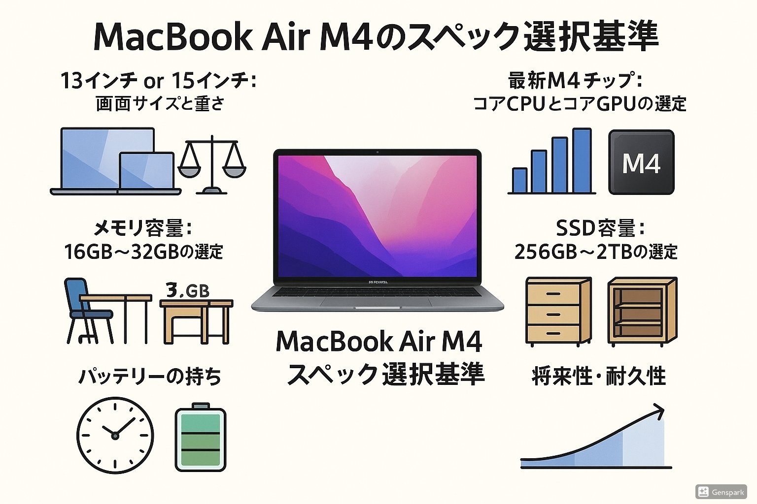 MacBook Air M2 13インチ 画面割 定価約18万円 理由もなくM1