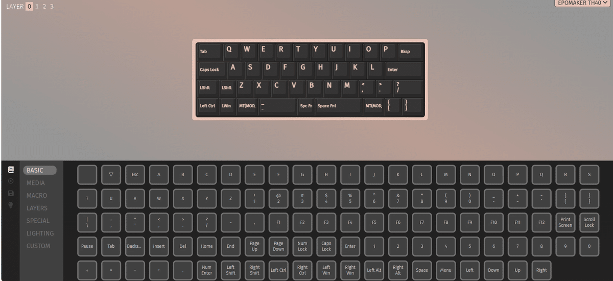 EPOMAKER TH40 40%キーボード 開封のみ未使用品 Wisteria Amazon | EPOMAKER TH40 40%レイアウト VIAメカニカルキーボード