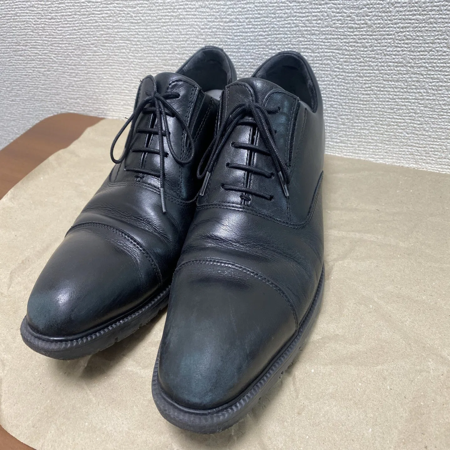 初めての革靴鏡面磨きwithサフィールノワール｜おすし＠ソロ活