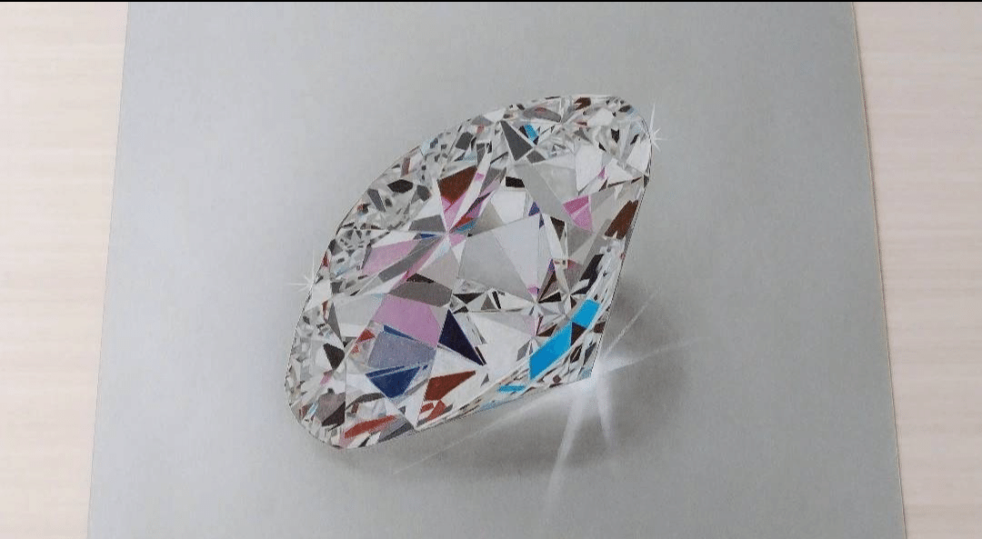 ど素人が色鉛筆で一生懸命 宝石を描いてみた💎｜わっこ