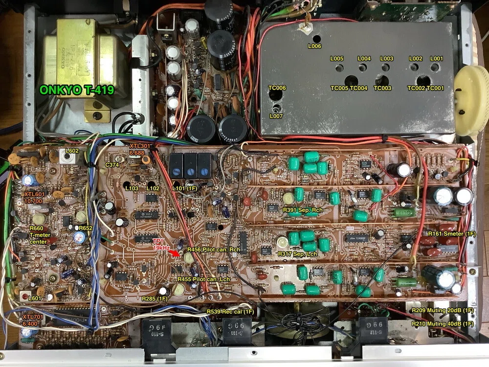ONKYO Integra T-419 内部調査記録｜BLUESS Laboratory