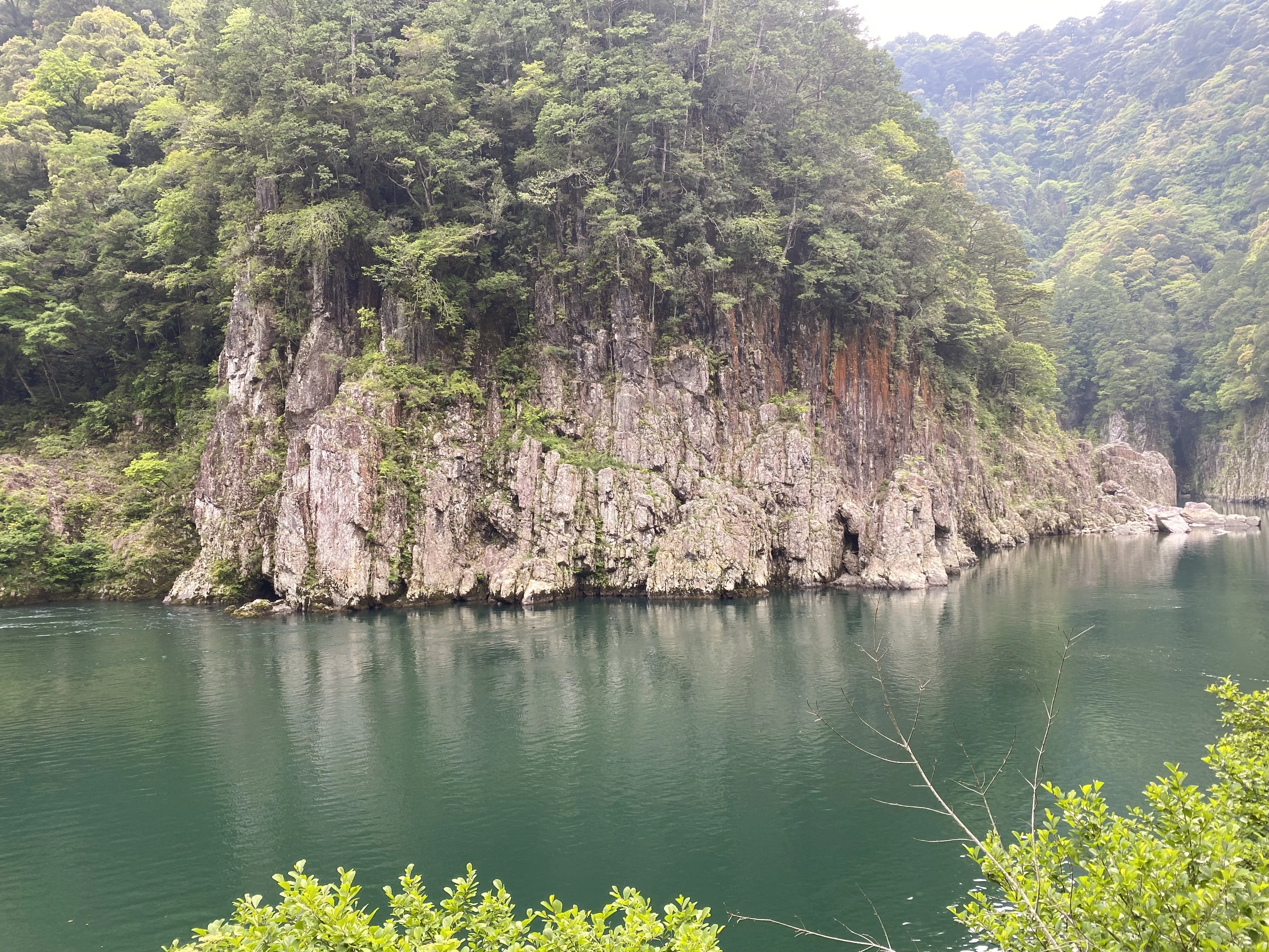 模写】【一灯】nb4748〈小川翠村〉秋景瀞峡図 名所 和歌山 奈良 三重 共