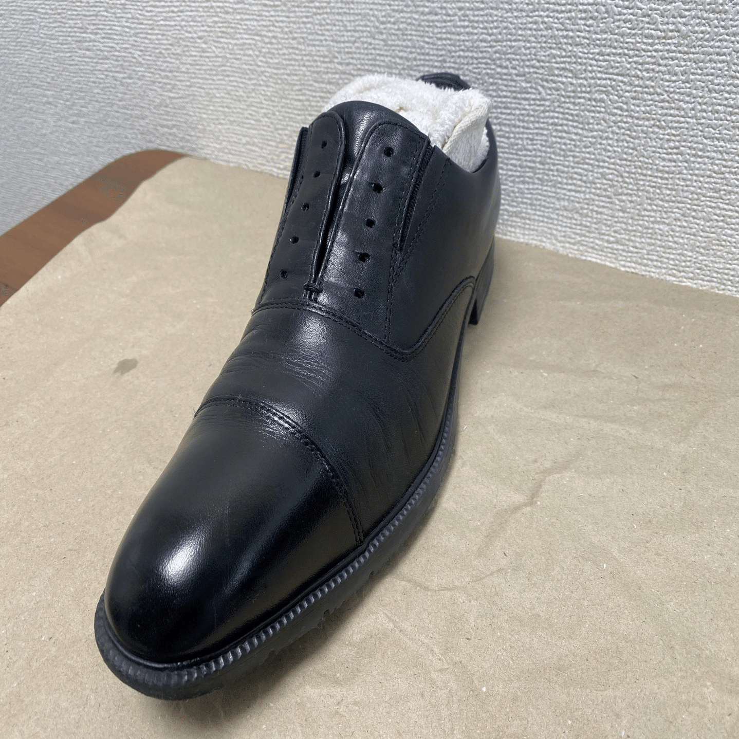 初めての革靴鏡面磨きwithサフィールノワール｜おすし＠ソロ活