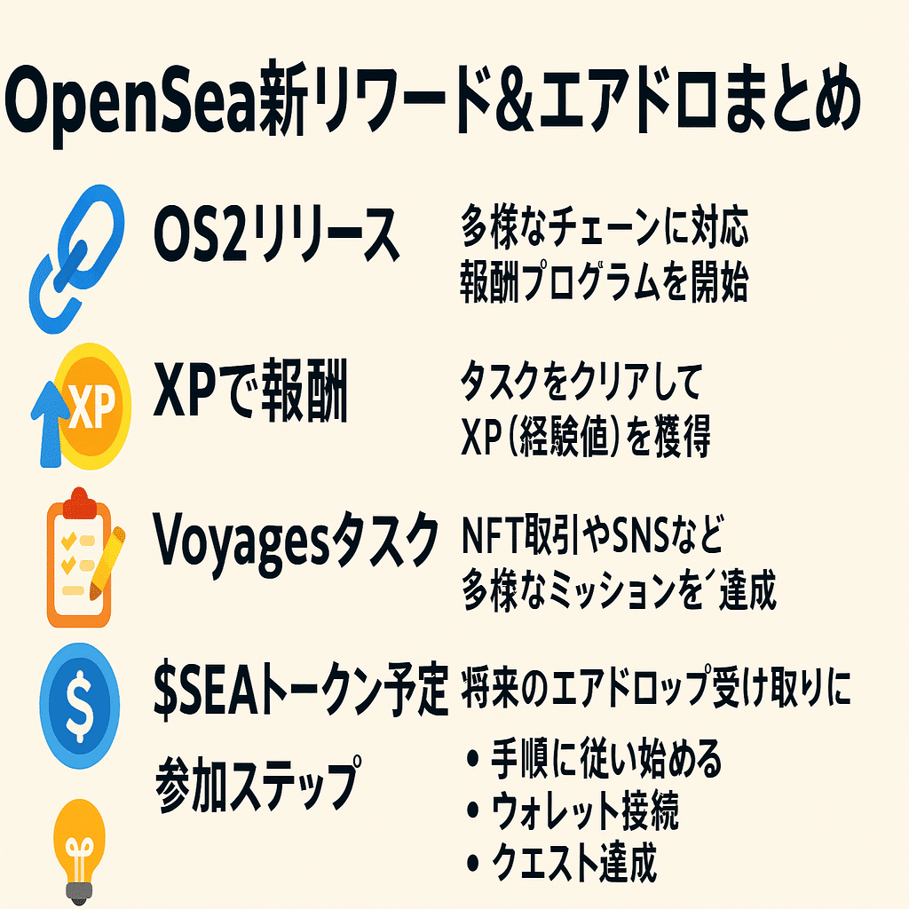 エアドロ】OpenSeaの新エアドロップとリワードプログラム最新情報まとめ｜仮想通貨エアドロップラボ