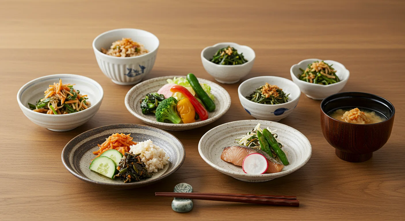 健康的な食事の様子