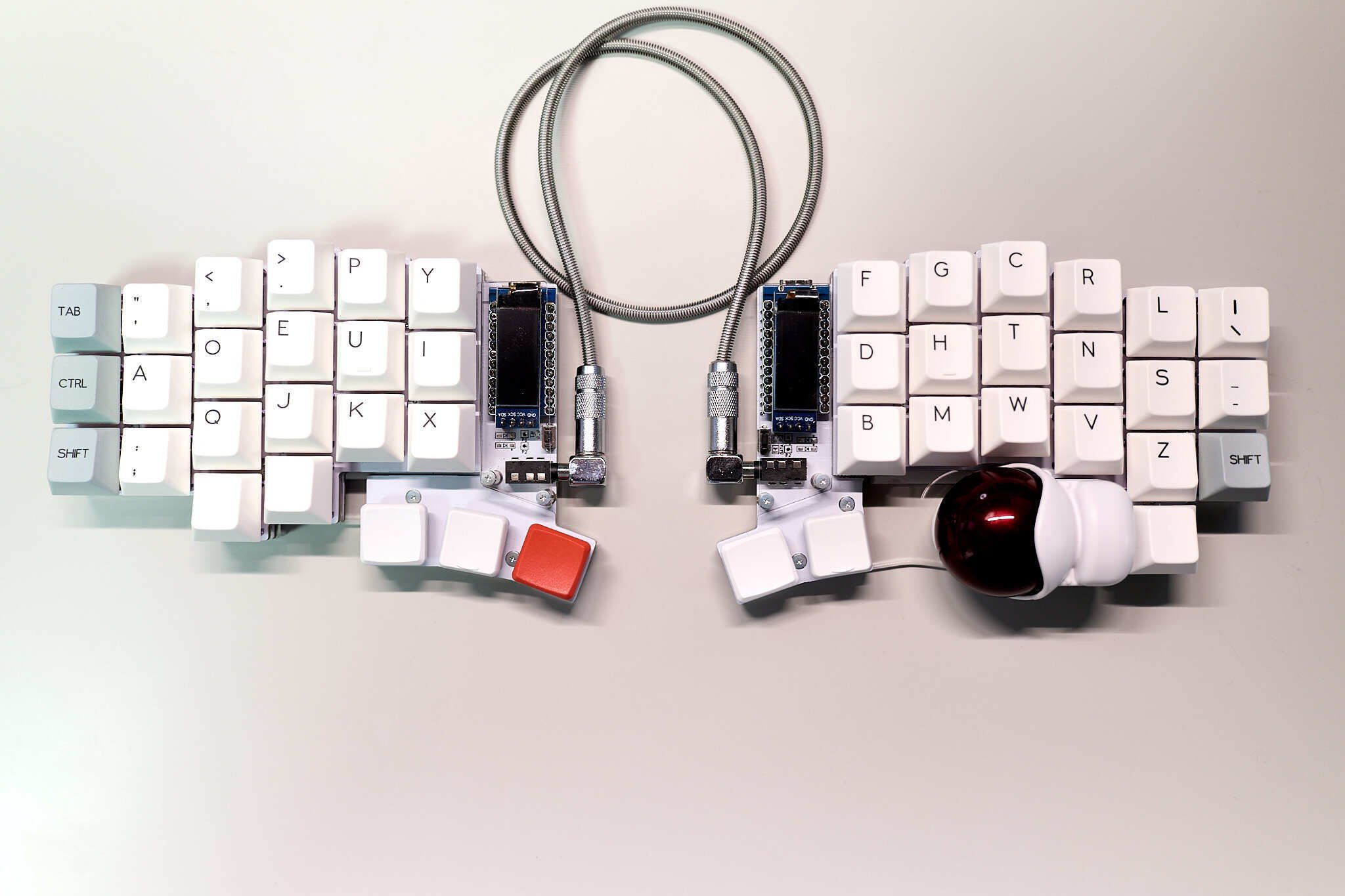 keball44 完成品　静音カスタム　キーキャップ新品 YUZU] Keyball44 に新しいキーキャップを [cherry]｜しょっさん