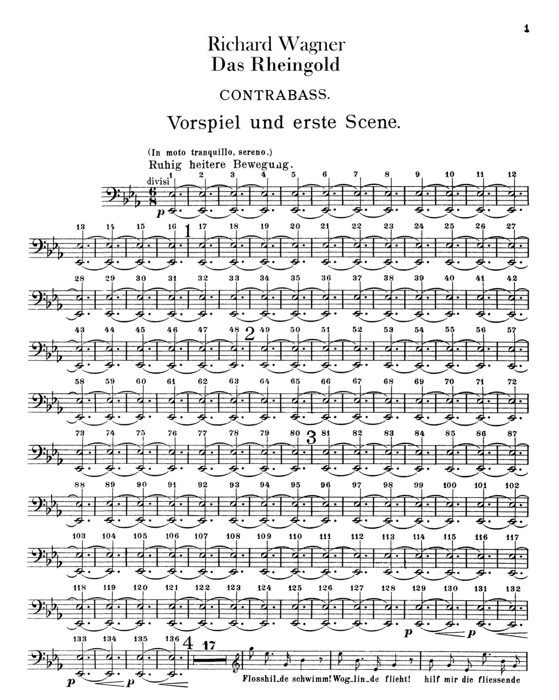 ラインの黄金　オーケストラスコア ラインの黄金』徒然〜その1〜 前奏曲｜城谷正博