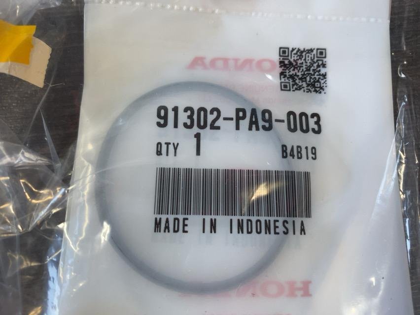 パーツレビュー】ホンダ(純正) Oリング 39.8X2.2(アラ 91302PA9003