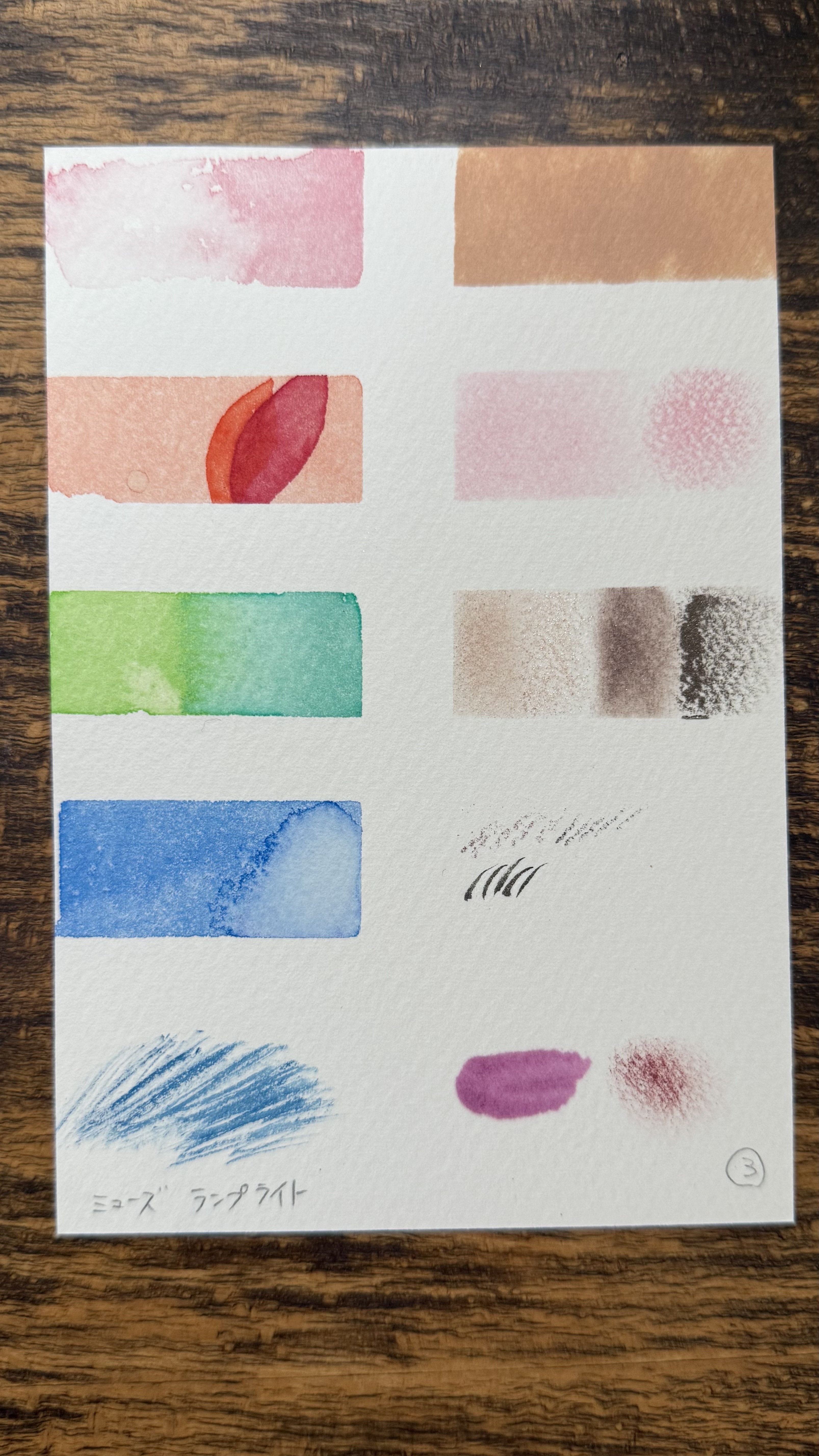 水彩の紙描き比べ｜成智らい/chisaki