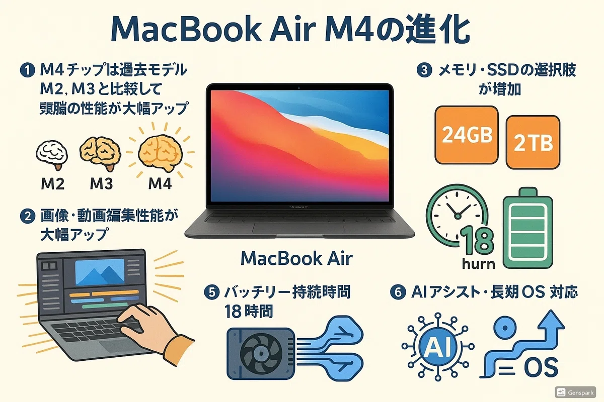 MacBook Air M4 24GBも必要かメモリ容量おすすめ｜Appleとカメラが 