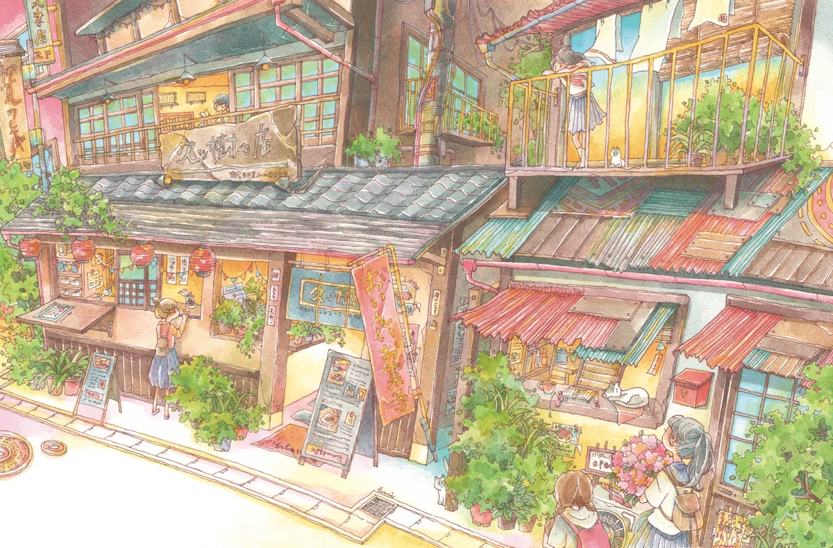 日本家屋の絵の過程｜はた みすず