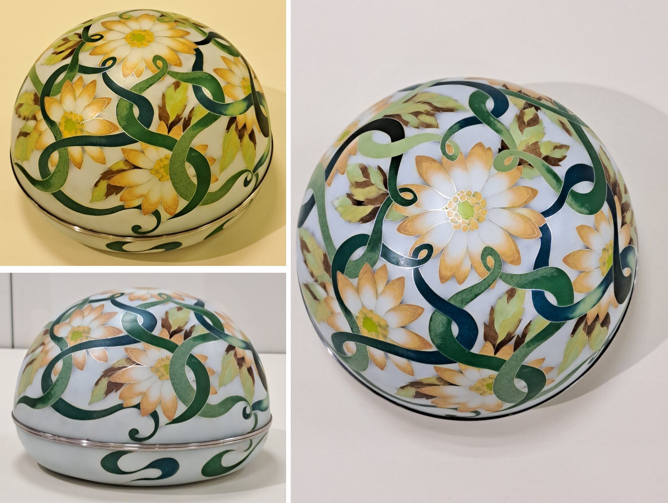 第65回東日本伝統工芸展」日本橋三越：有線七宝の和模様、絵柄に注目